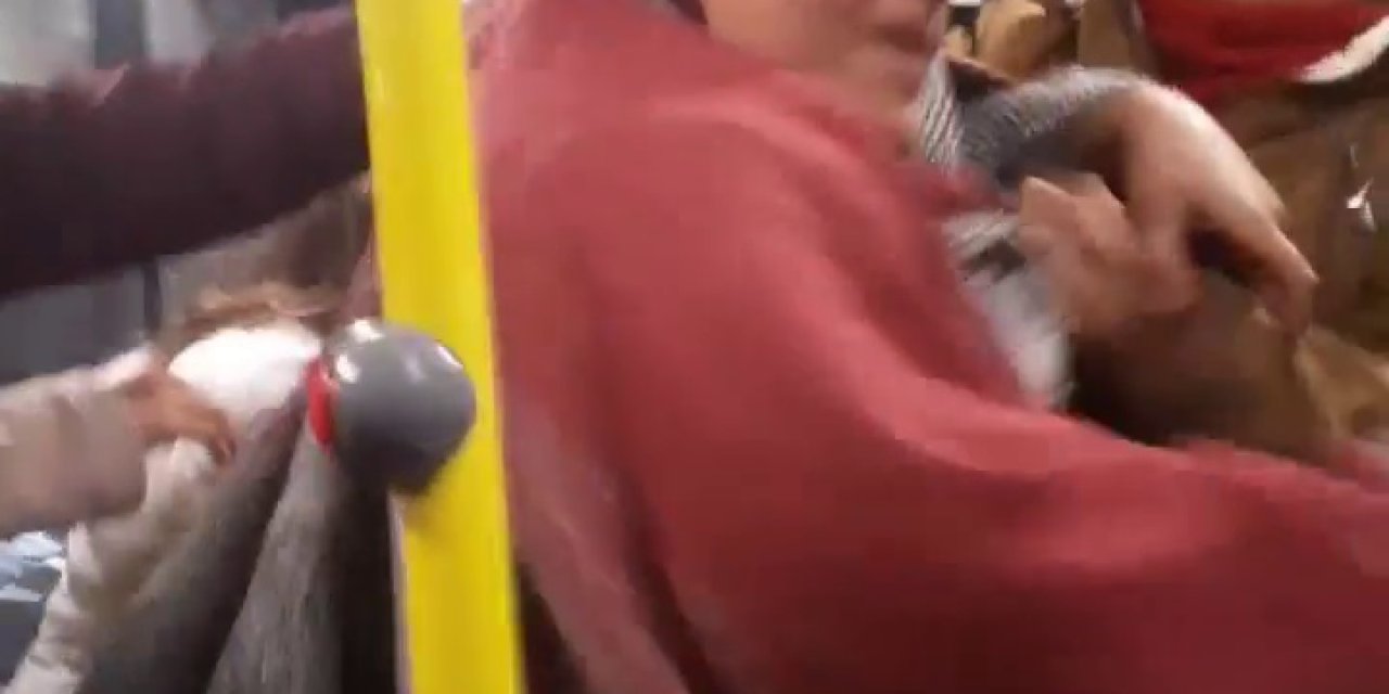 Ankara'da Belediye Otobüsünde 'Sen Şöföre Karışamazsın' Kavgası