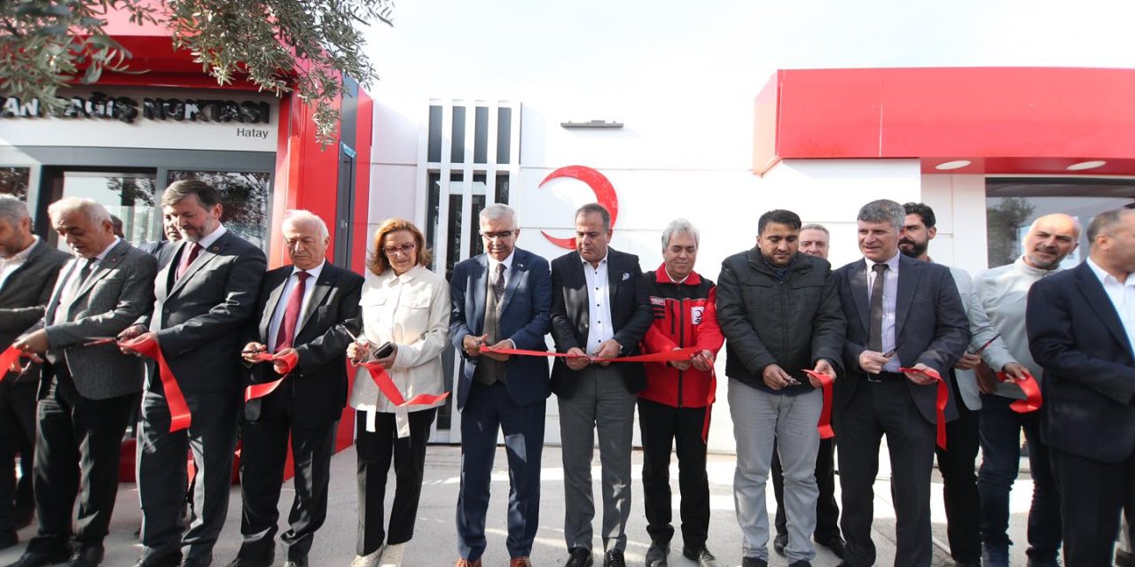 Hatay’da Kızılay Kan Bağışı Noktası Açıldı