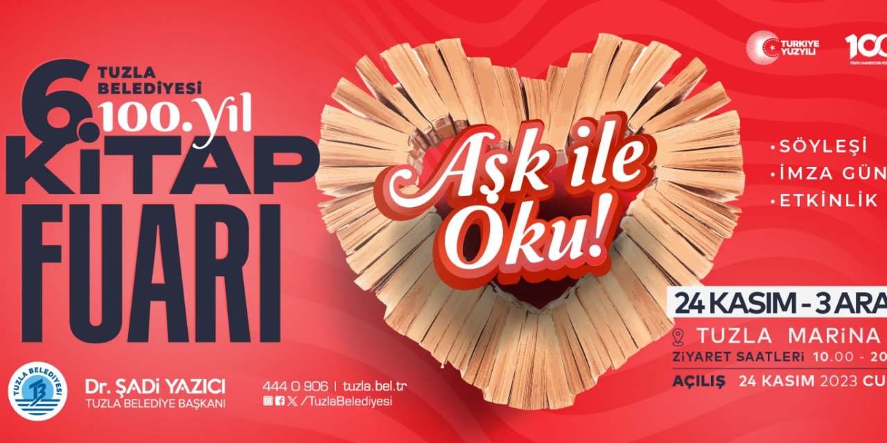 Tuzla'daki 6’ncı Kitap Fuarı 24 Kasım’da Kapılarını Açıyor