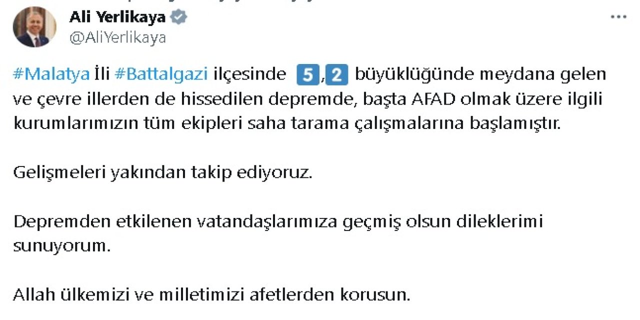 Malatya'da 5.2 Büyüklüğünde Deprem (2)