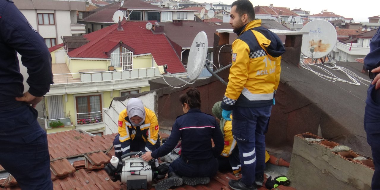 Avcılar'da Ölüm Çatıda Yakaladı