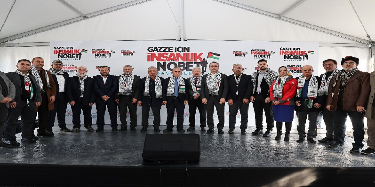 Başakşehir'de Gazze İçin 'İnsanlık Nöbeti' Başlatıldı