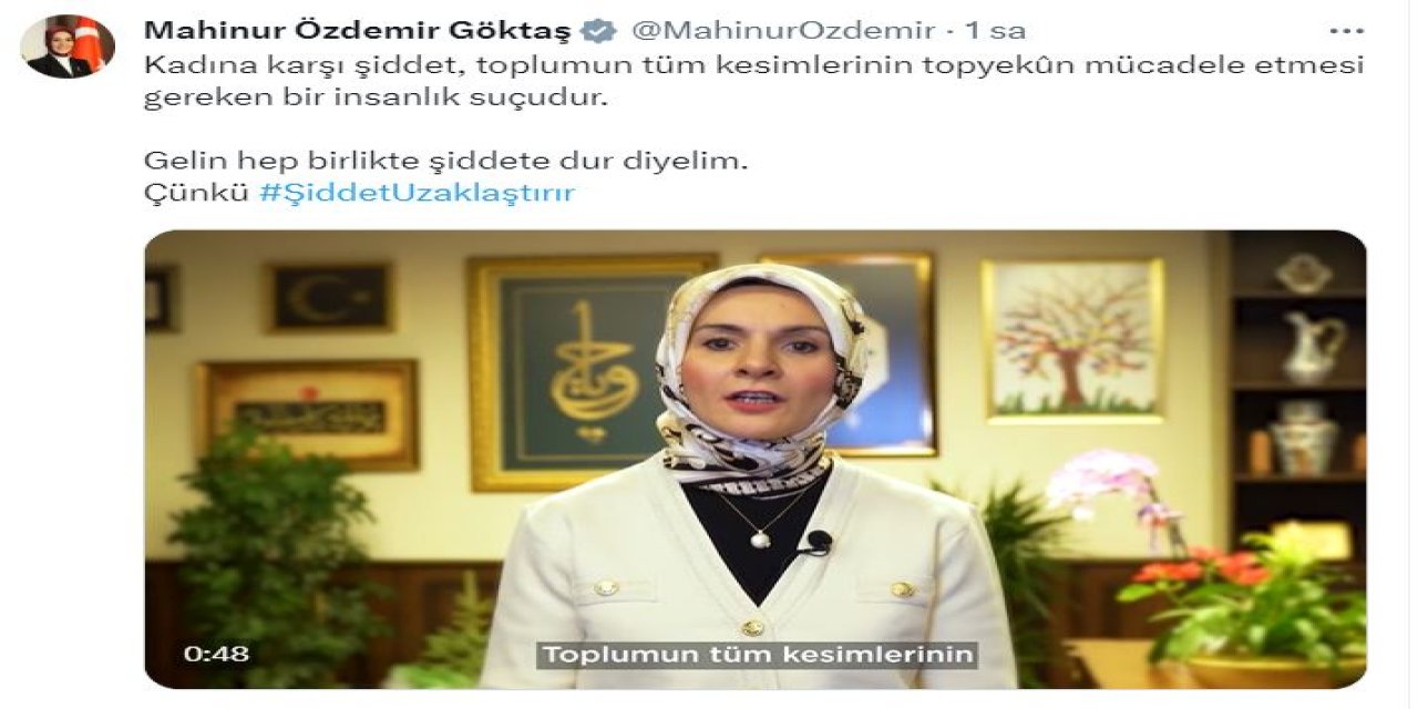 Bakan Göktaş: Kadına Karşı Şiddet, Bir İnsanlık Suçudur