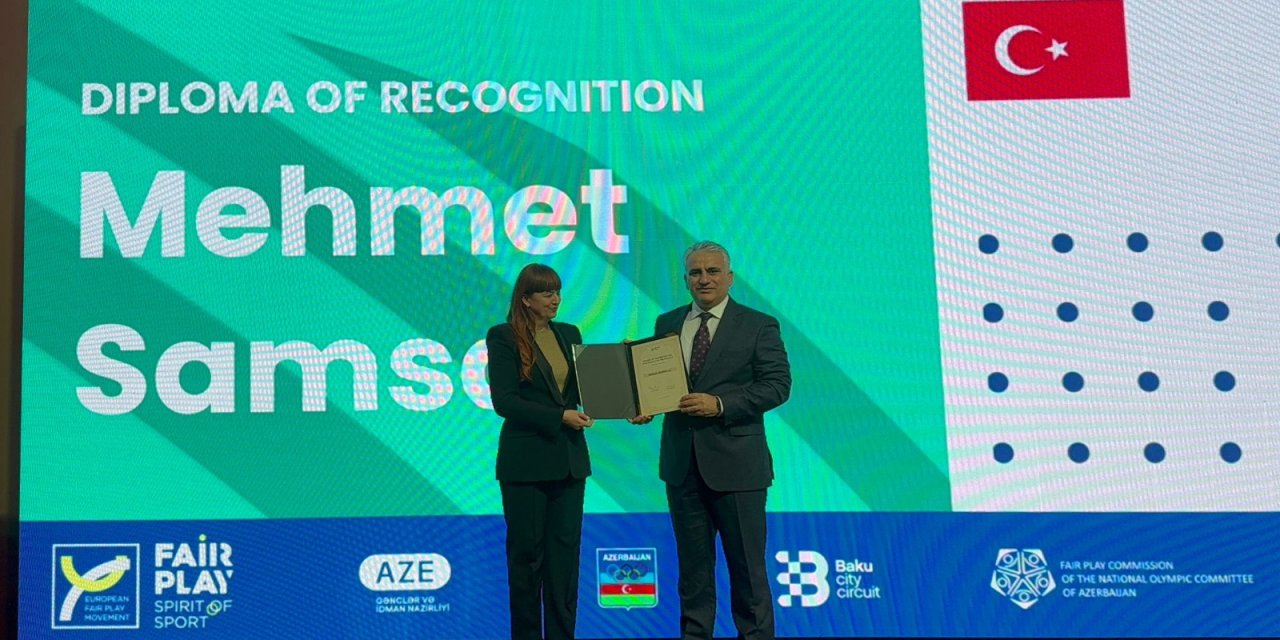 Mardinli İş İnsanı Mehmet Samsa'ya ‘Avrupa Fair Play’ Ödülü