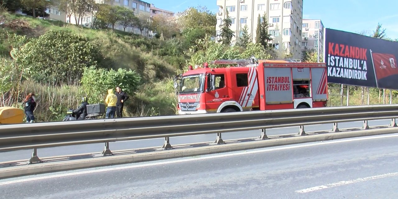 Beşiktaş'ta Otomobil Şarampole Yuvarlandı; Sürücü Yara Almadan Kurtuldu