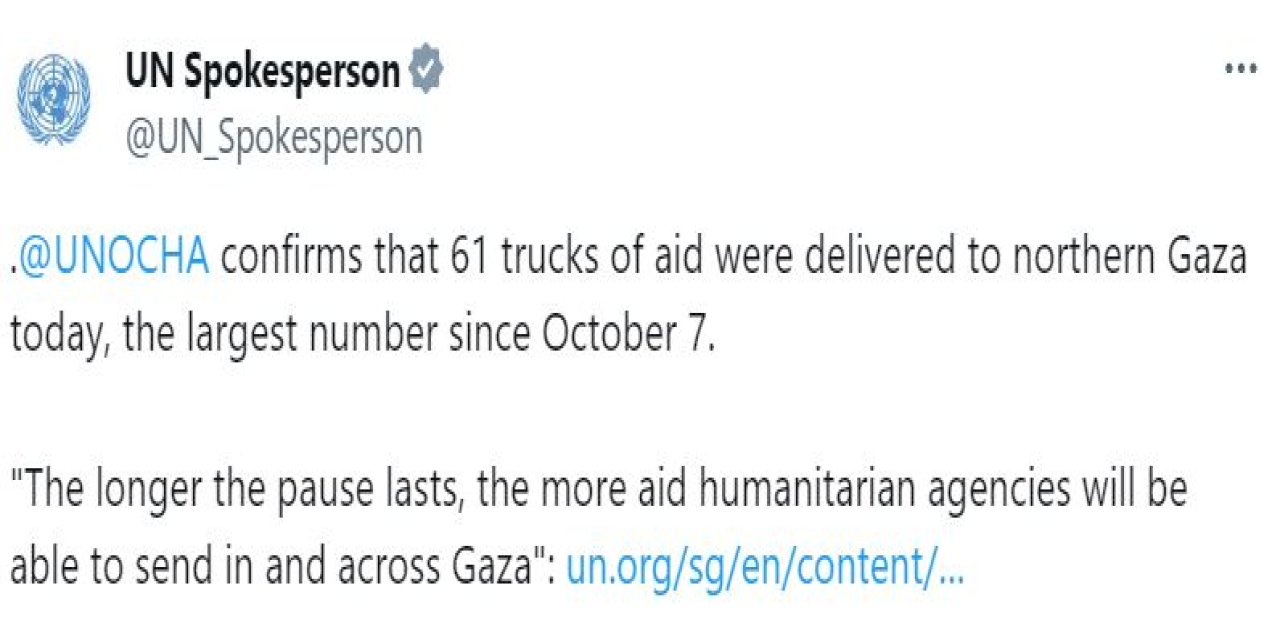 Bm: Gazze’ye İnsani Yardım Yüklü 187 Kamyon Ve 129 Bin Litre Yakıt Giriş Yaptı