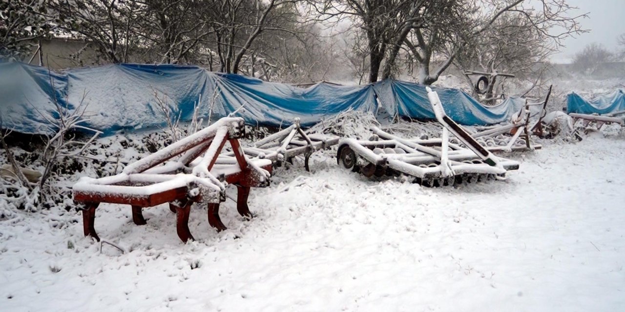 Trakya'nın Yükseklerine Kar Yağdı