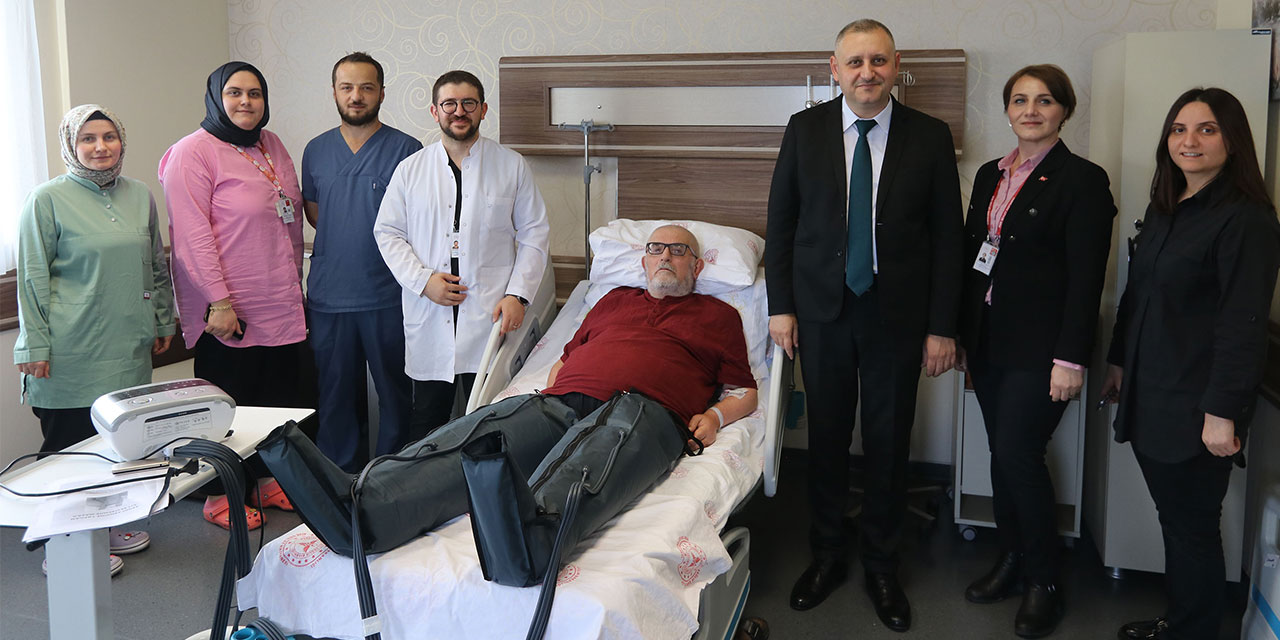 Rize’de “Lenfatik drenaj cihazı” hizmete girdi