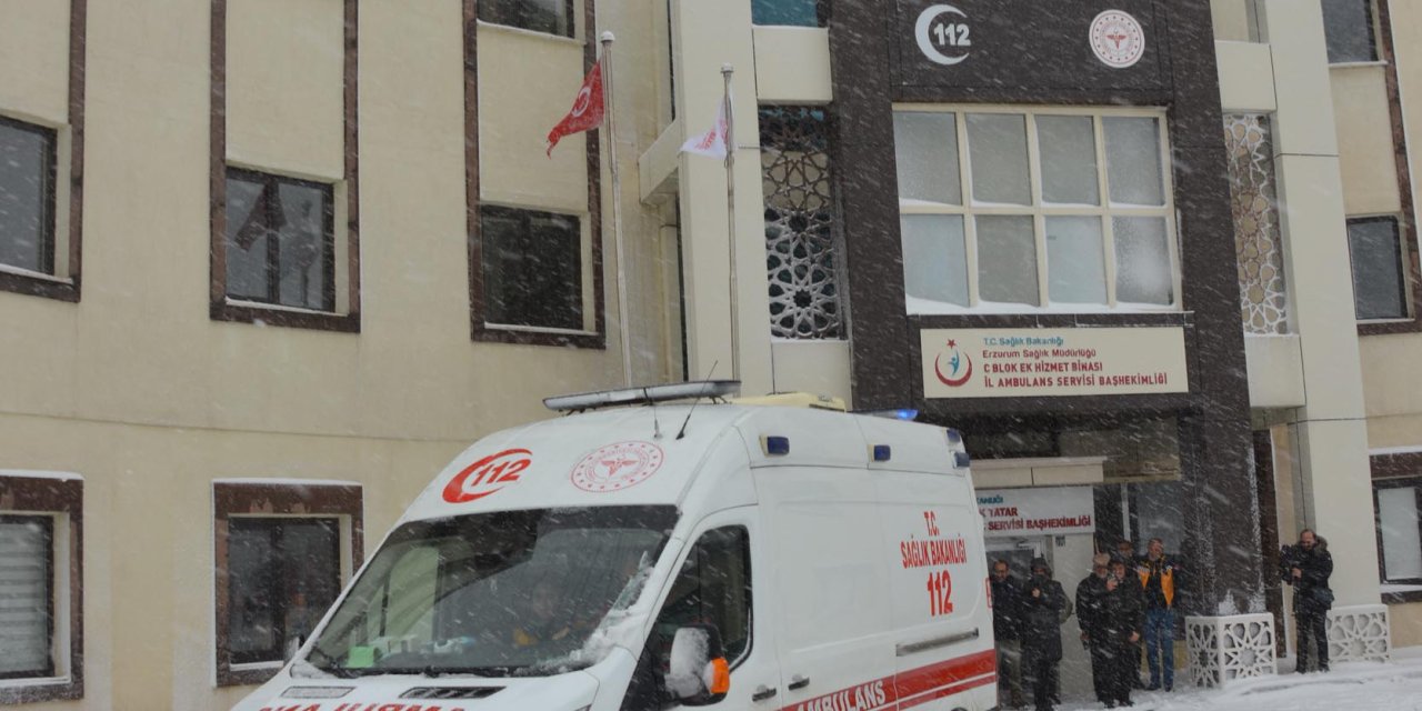 Erzurum 112 Acil Sağlık Ekipleri Kışa Hazır