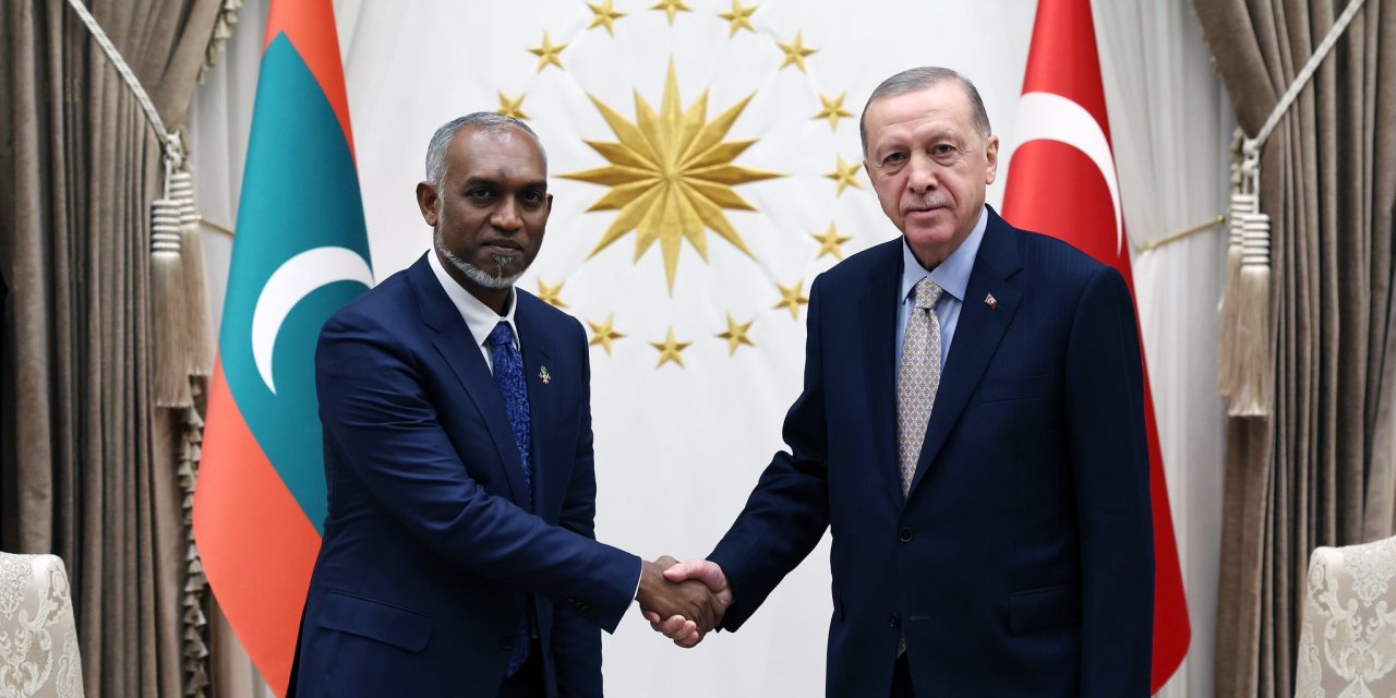 Erdoğan, Maldivler Cumhurbaşkanı Muizzu'yu Kabul Etti