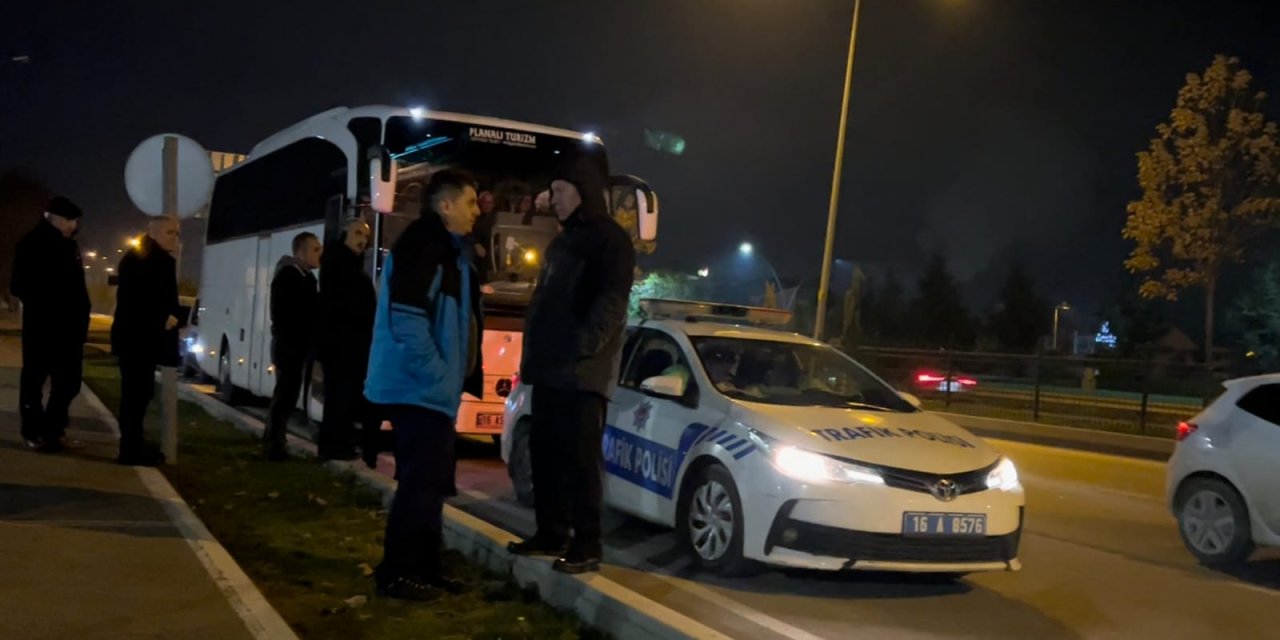Anıtkabir'i Ziyaret Giden Yolcuları Taşıyan Tur Otobüsü Çalıntı Çıktı