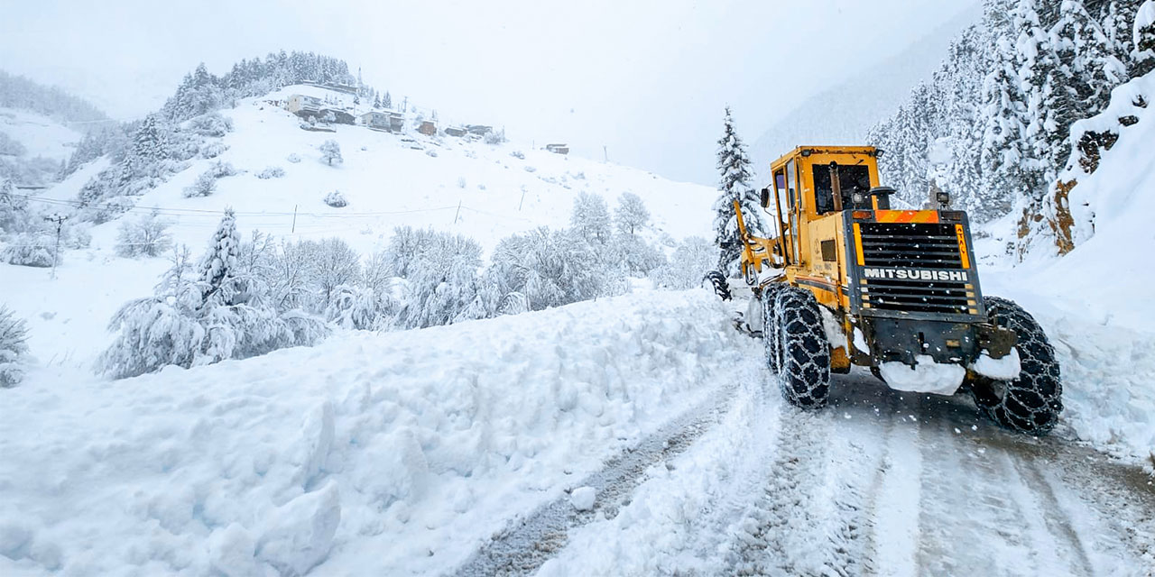 Rize’de 16 Köy Yolu Kardan Ulaşıma Kapandı