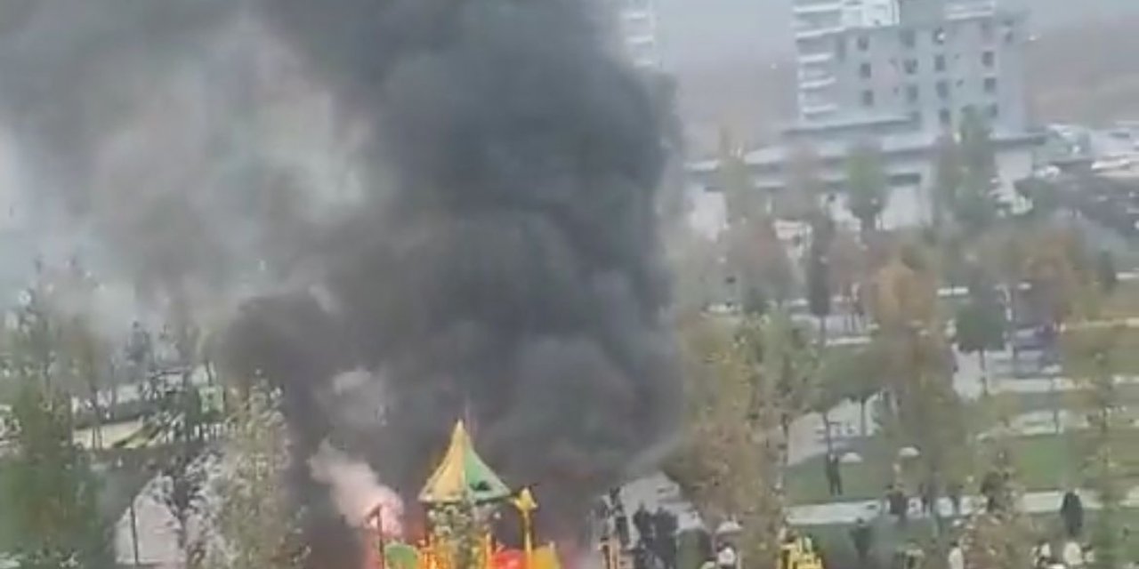 Gaziantep'te Çocuk Parkının Yakılmasında 9 Pkk Şüphelisine Gözaltı