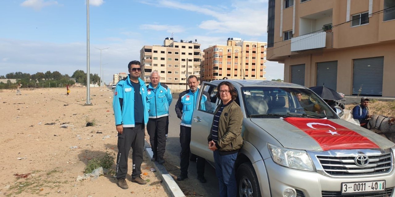 Türkiye’nin Sahra Hastanesi İçin Teknik Ekip Gazze’de