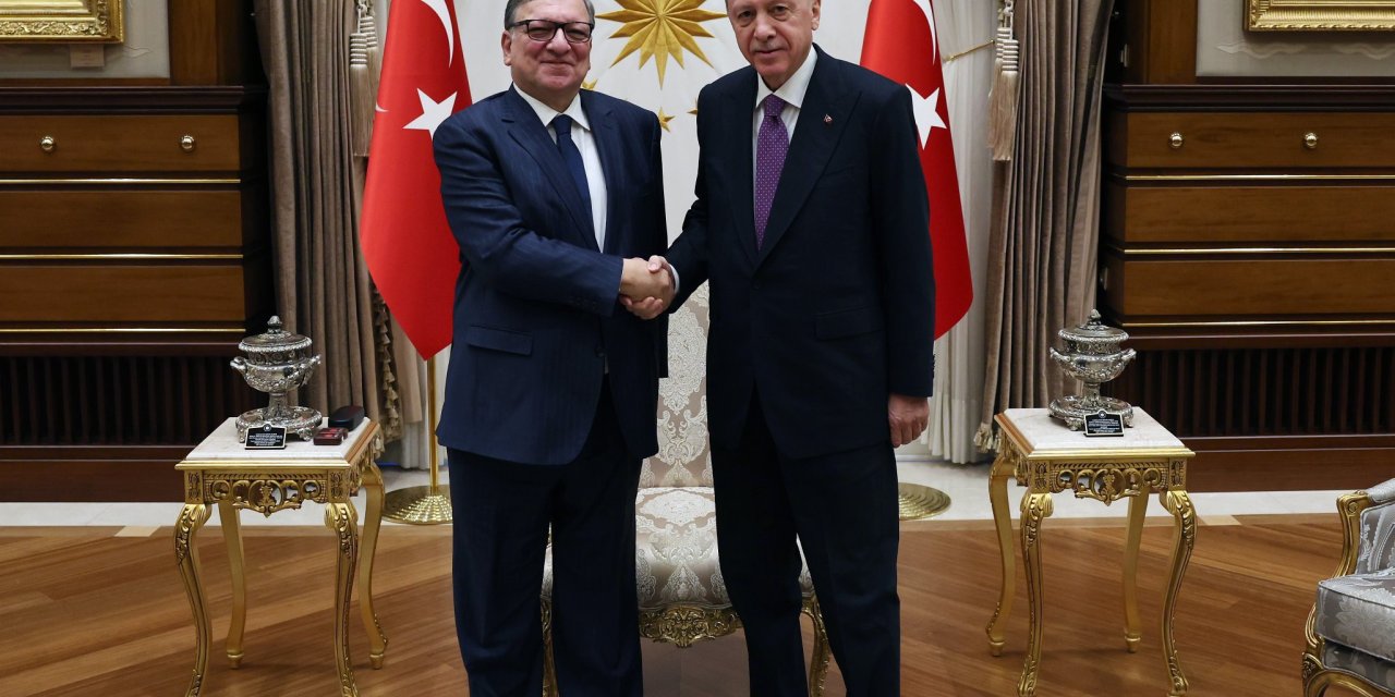 Erdoğan, Eski Ab Komisyonu Başkanı Barroso'yu Kabul Etti