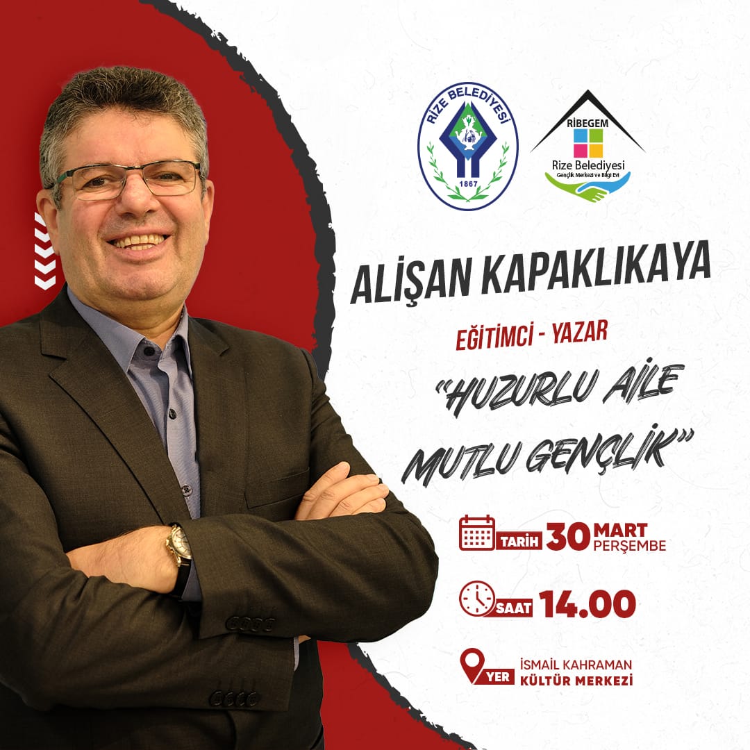 Rize'de "Huzurlu Aile; Mutlu Gençlik" Konulu Konferans Düzenlenecek