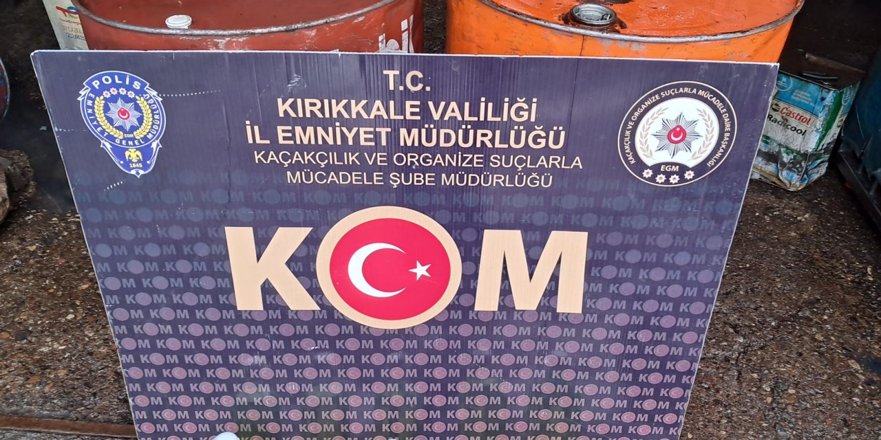 Kırıkkale'de 350 Litre Kaçak Akaryakıt Ele Geçirildi