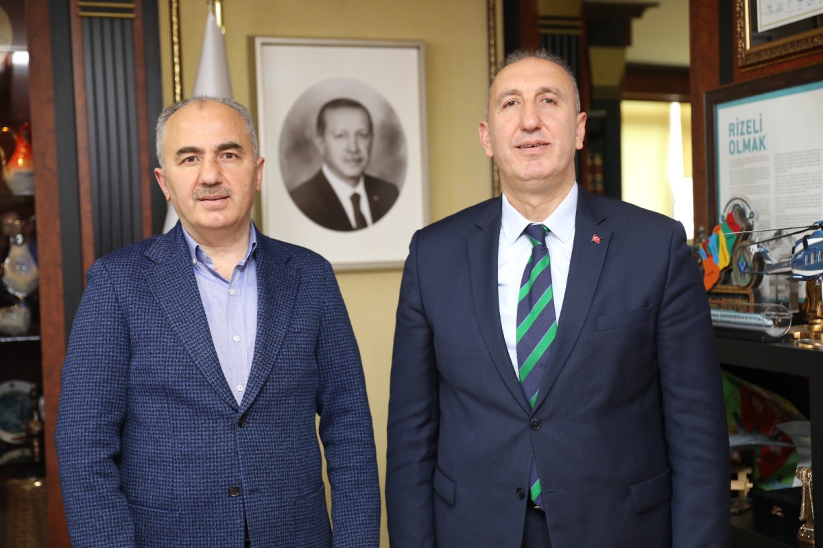Rize Milletvekili Aday Adayı Gültekin'den Belediye Başkanı Metin'e Ziyaret
