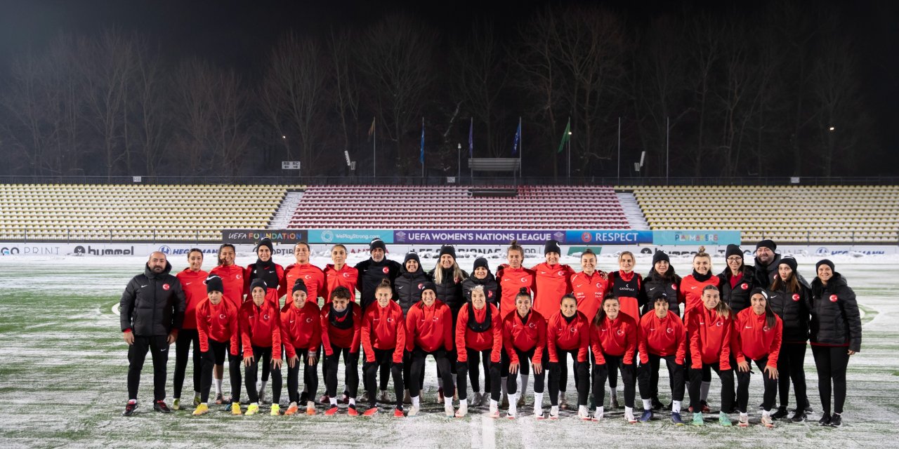 A Milli Kadın Futbol Takımı, Litvanya'da Son Çalışmasını Yaptı