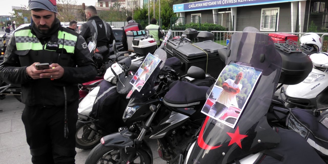 İstanbul Adalet Sarayı'nda Motosikletli Eylemi