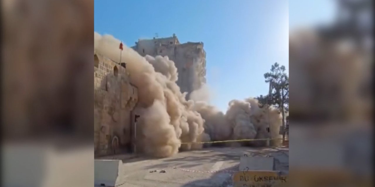 Şanlıurfa'da Ağır Hasarlı 10 Katlı İş Merkezi Yıkıldı