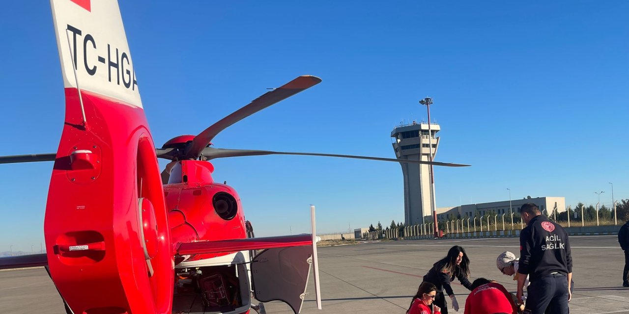 Kalp Hastası, Ambulans Helikopterle Sevk Edildi