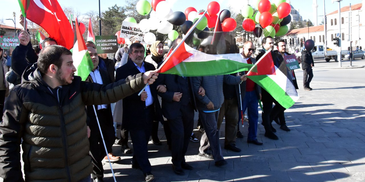 Sivas'ta Engelliler, Filistin İçin Yürüdü