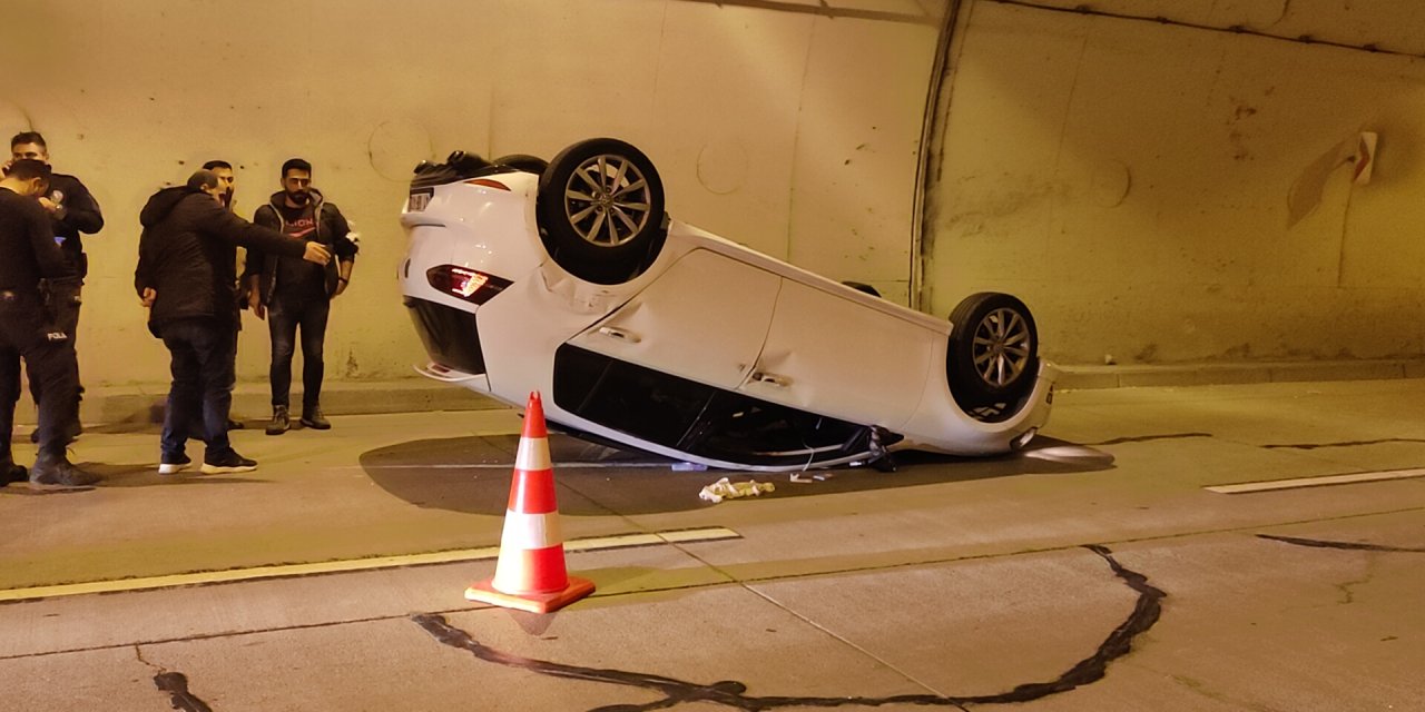 Beşiktaş'ta Otomobil Devrildi: 1 Yaralı