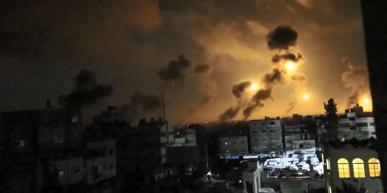 Filistin Kızılayı, İsrail’in Al-amal Hastanesi Yakınlarındaki Saldırısını Yayınladı