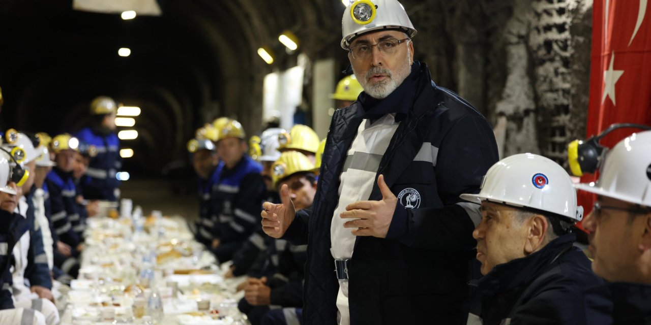 Bakan Işıkhan, Maden İşçileriyle Buluştu