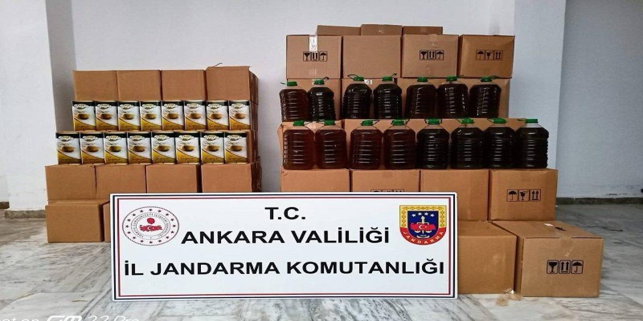 Ankara'da 1,5 Milyon Lira Değerinde Kaçak Zeytinyağı Ele Geçirildi