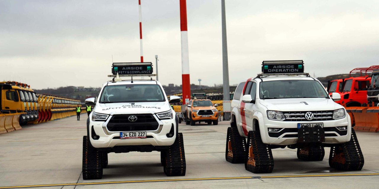 İstanbul Havalimanı Karla Mücadeleye Hazır