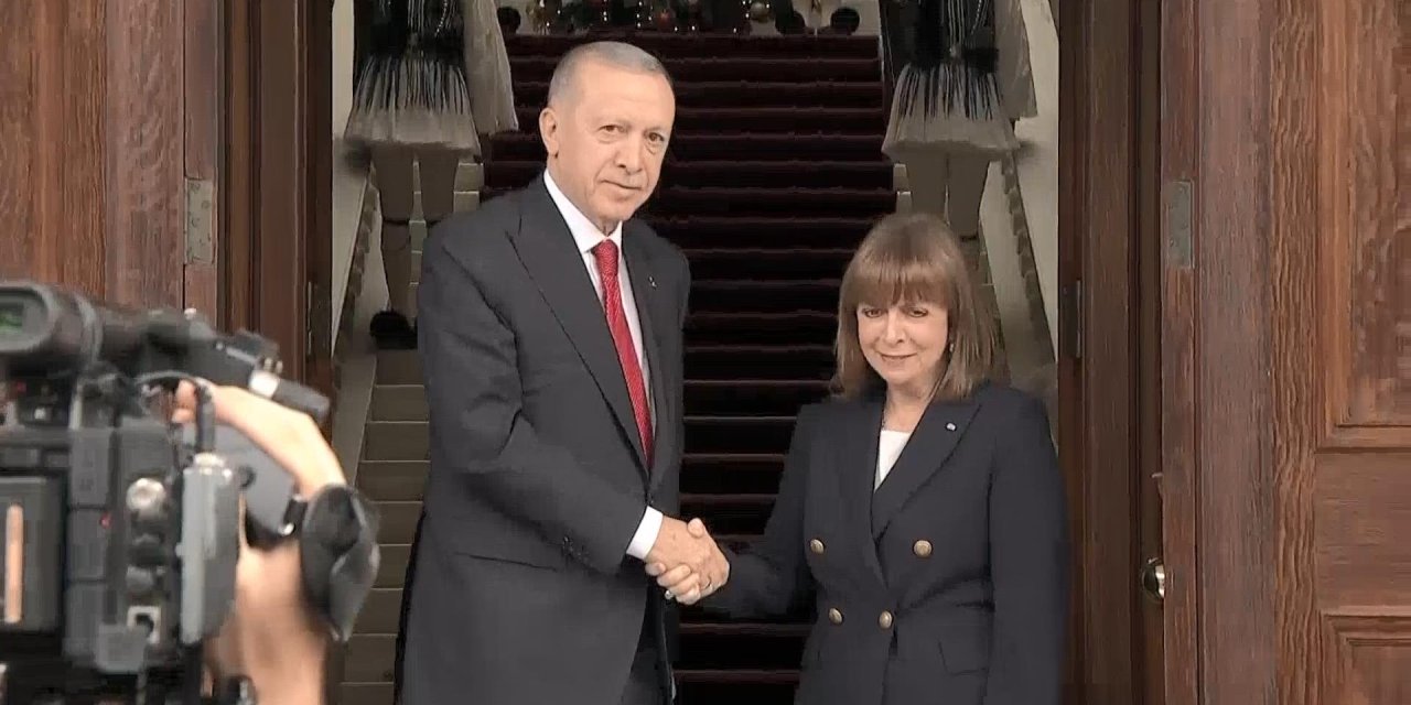 Cumhurbaşkanı Erdoğan, Yunan Mevkidaşı Sakelaropulu İle Görüştü