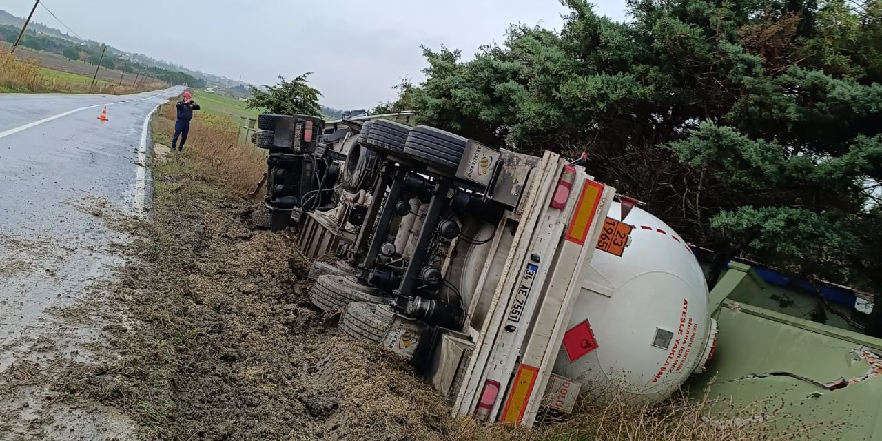 Silivri'de Tanker Devrildi