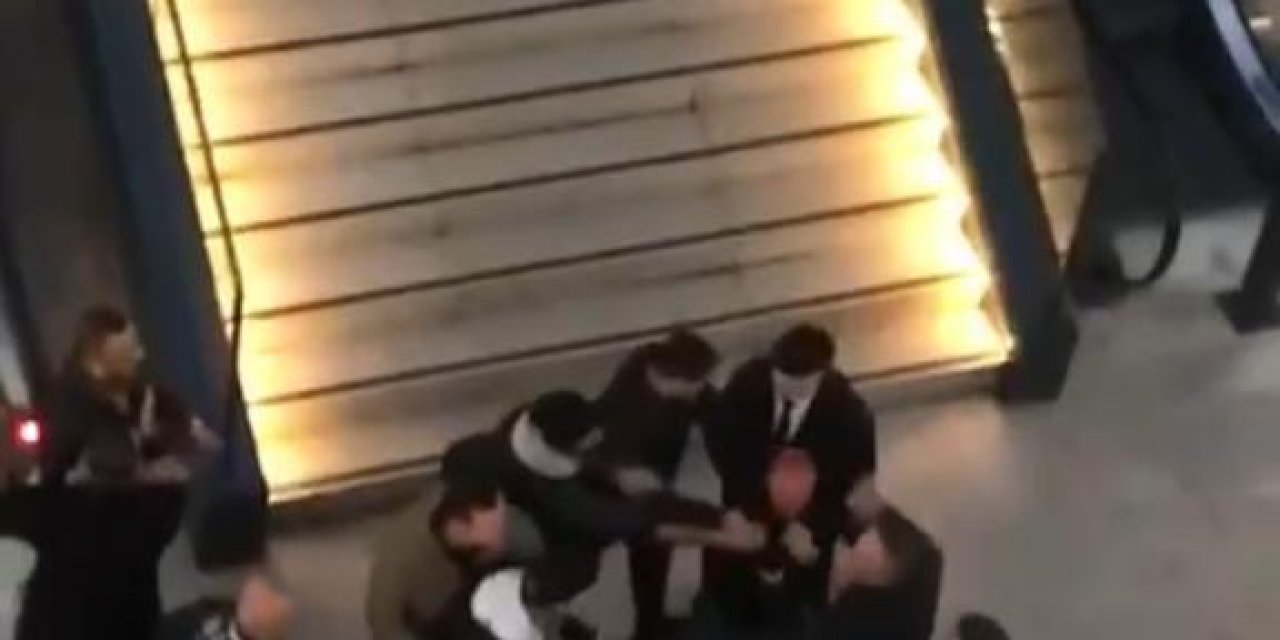 Küçükçekmece'de Güzellik Merkezinin Camlarını Kırdı