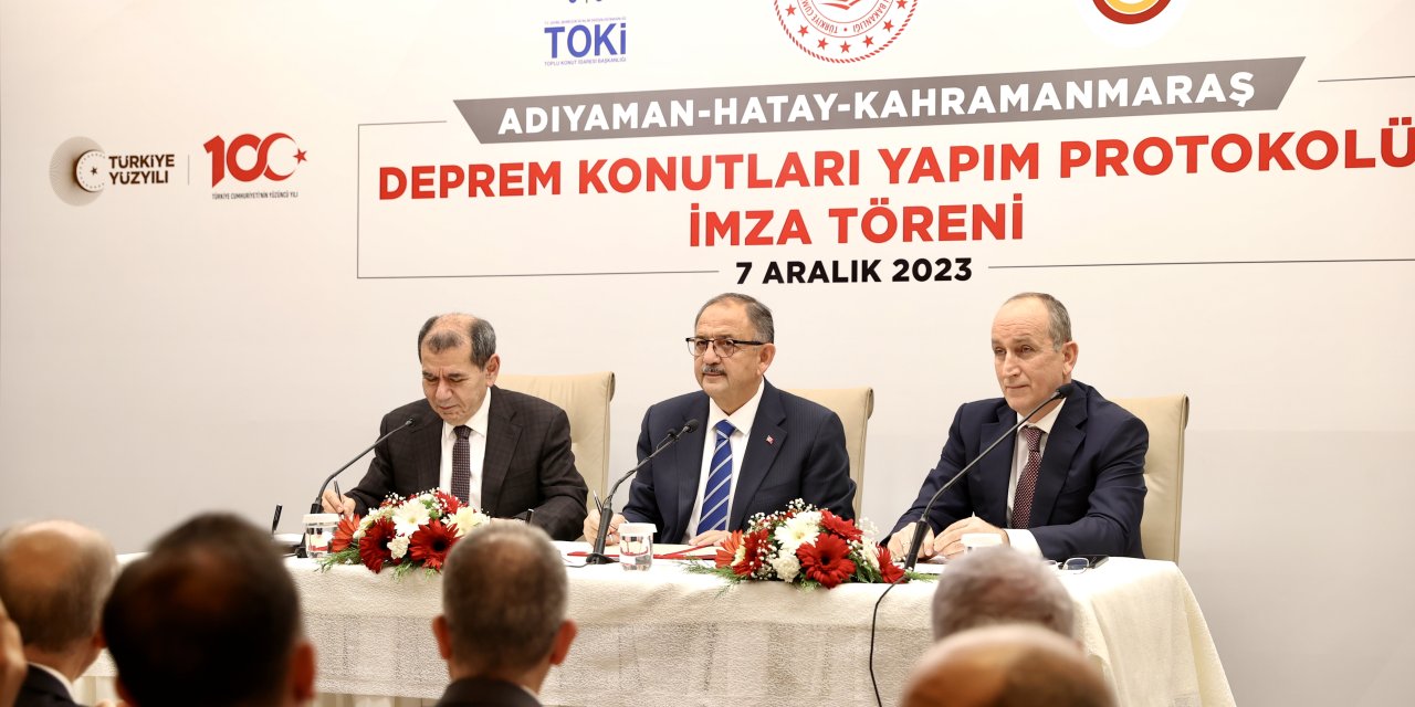 Galatasaray Ve Toki Arasında 300 Deprem Konutu İçin Protokol İmzalandı