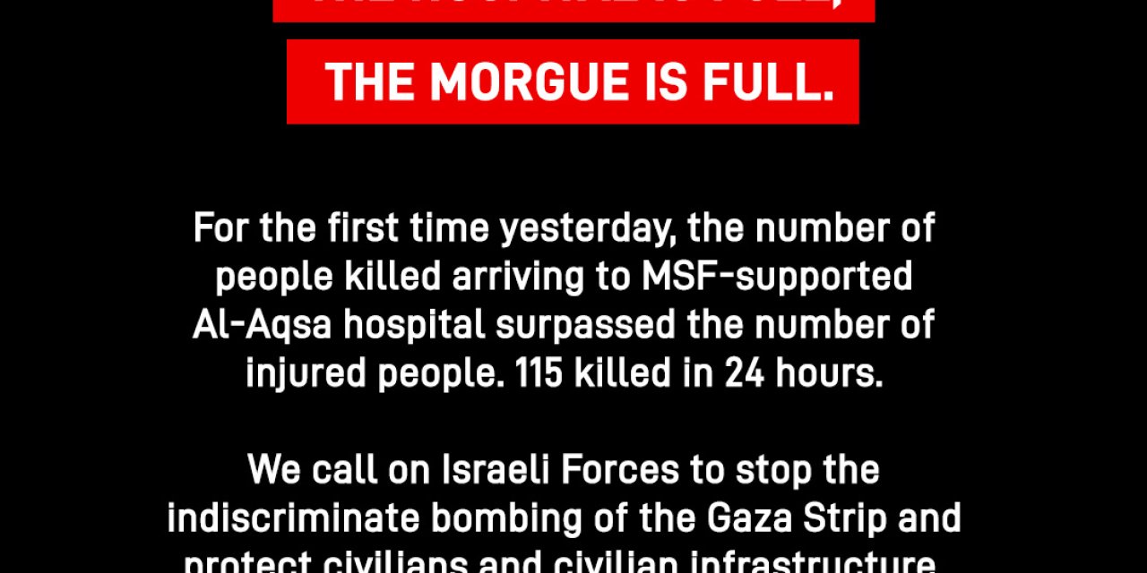 Sınır Tanımayan Doktorlar: 6 Aralık’ta Ölü Sayısı Yaralıları Geçti