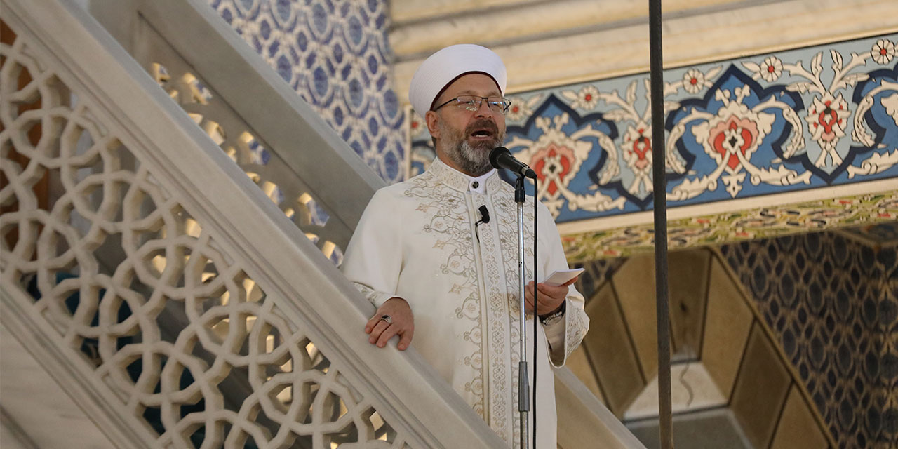 Diyanet İşleri Başkanı Erbaş, Rize'de hutbe irat etti