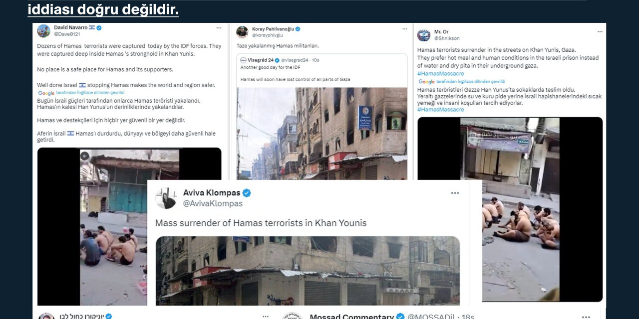 İletişim Başkanlığı: 'İsrail, Çok Sayıda Hamas Üyesini Yakaladı' İddiası Doğru Değil