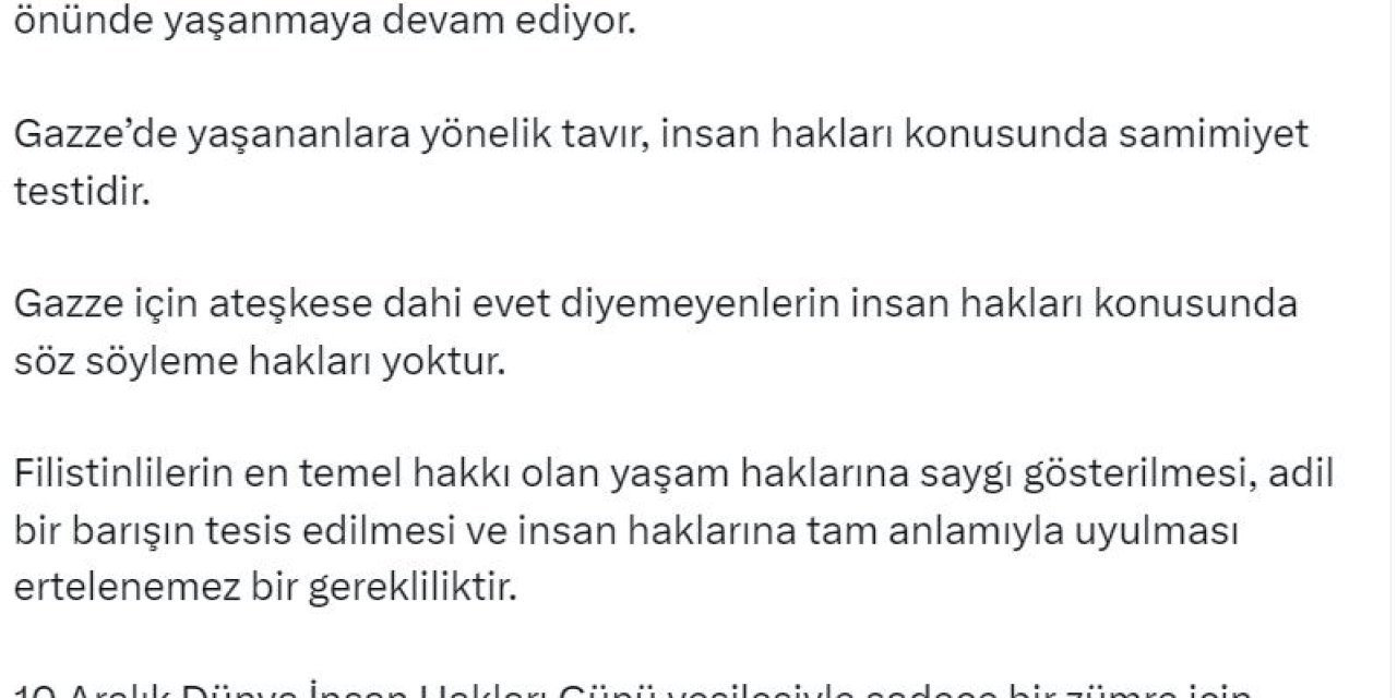 Cevdet Yılmaz: Ateşkese Evet Diyemeyenlerin Söz Söylemeye Hakkı Yok