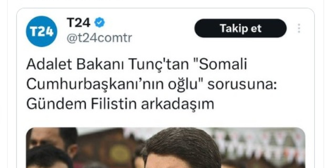 Bakan Tunç'tan Kendisiyle İlgili Çıkan Haberlere Yönelik Açıklama