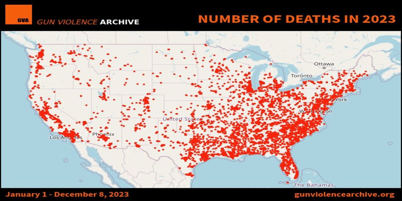 Abd’de 2023’de 40 Binden Fazla Kişi Silahlı Saldırılarda Hayatını Kaybetti