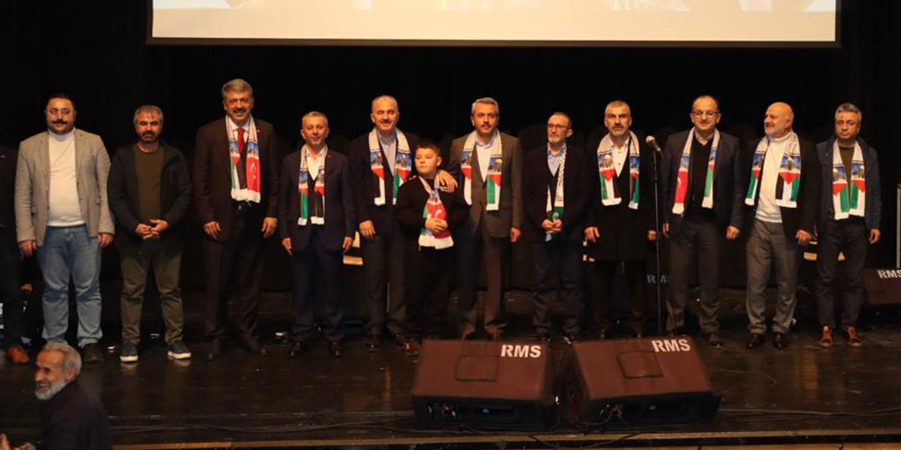 Rize’den Filistin’e Selam programı düzenlendi