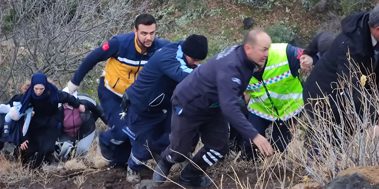 Çorum'da otomobiliyle baraj gölüne düşen hemşire yüzerek kıyıya çıktı