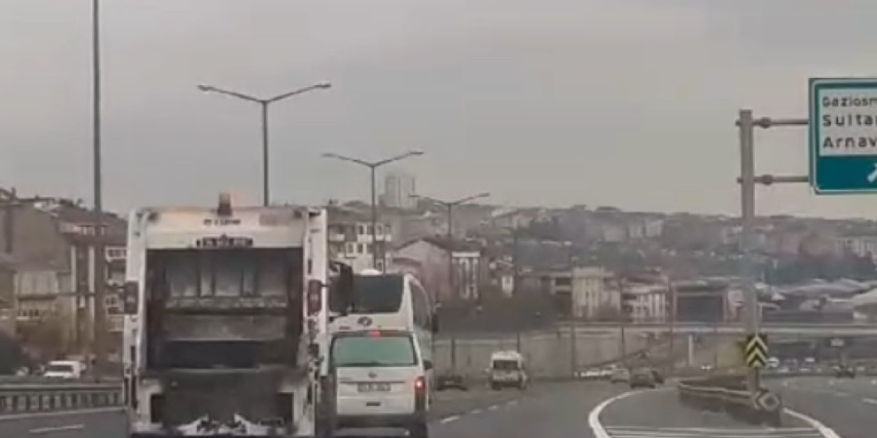 Tem'de Sürücülerin Tehlikeli İnatlaşması Kamerada