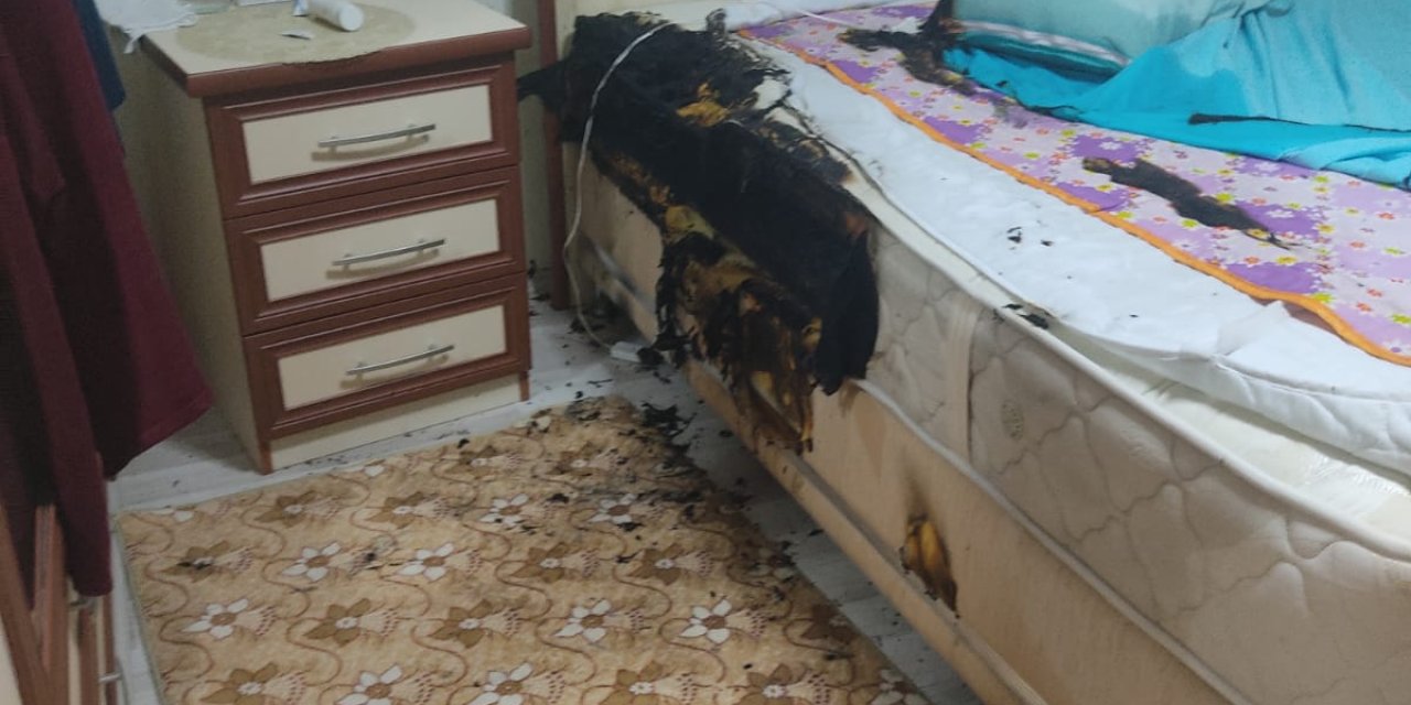 Kastamonu'da Elektrikli Battaniye Patladı