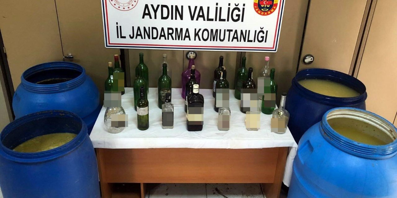 Aydın'da 1550 Litre Kaçak Şarap Ele Geçirildi