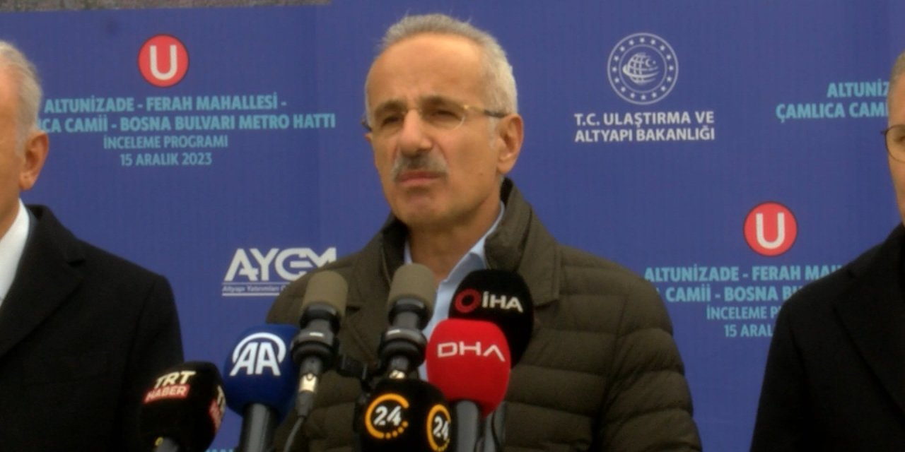 Bakan Uraloğlu: Altunizade - Bosna Bulvarı Arası 8 Dakika 40 Saniyede Seyahat Edilebilecek