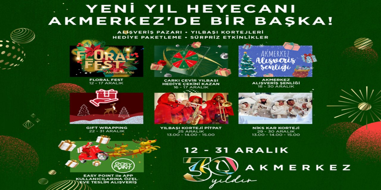 Akmerkez'de Yılbaşı Alışveriş Şenliği Başladı