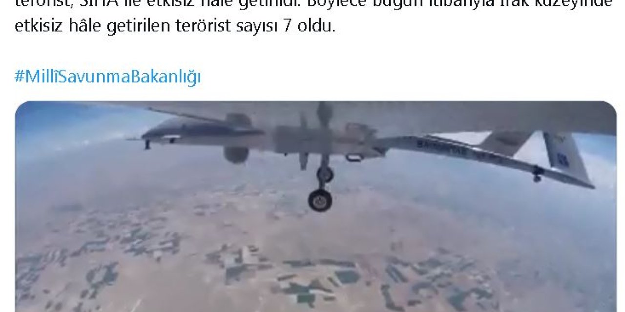 Msb: Irak'ın Kuzeyinde 5 Terörist Etkisiz Hale Getirildi